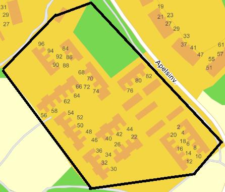 6. Knivsta kommun De områden som undersöktes i Knivsta är Apelsinvägen, Apoteksvägen, Aprikosvägen, Citronvägen, Fikonvägen, Forsbyvägen, Häradsvägen, Högåsvägen, Kolugnsvägen, Kölängsvägen,