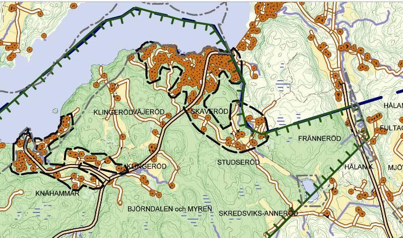 4(9) TIDIGARE STÄLLNINGSTAGANDE Översiktliga planer Enligt Översiktsplan 2002 för Uddevalla kommun, antagen 2002-11-12, ingår planområdet i ett av de områden inom kustzonen där översiktsplanen