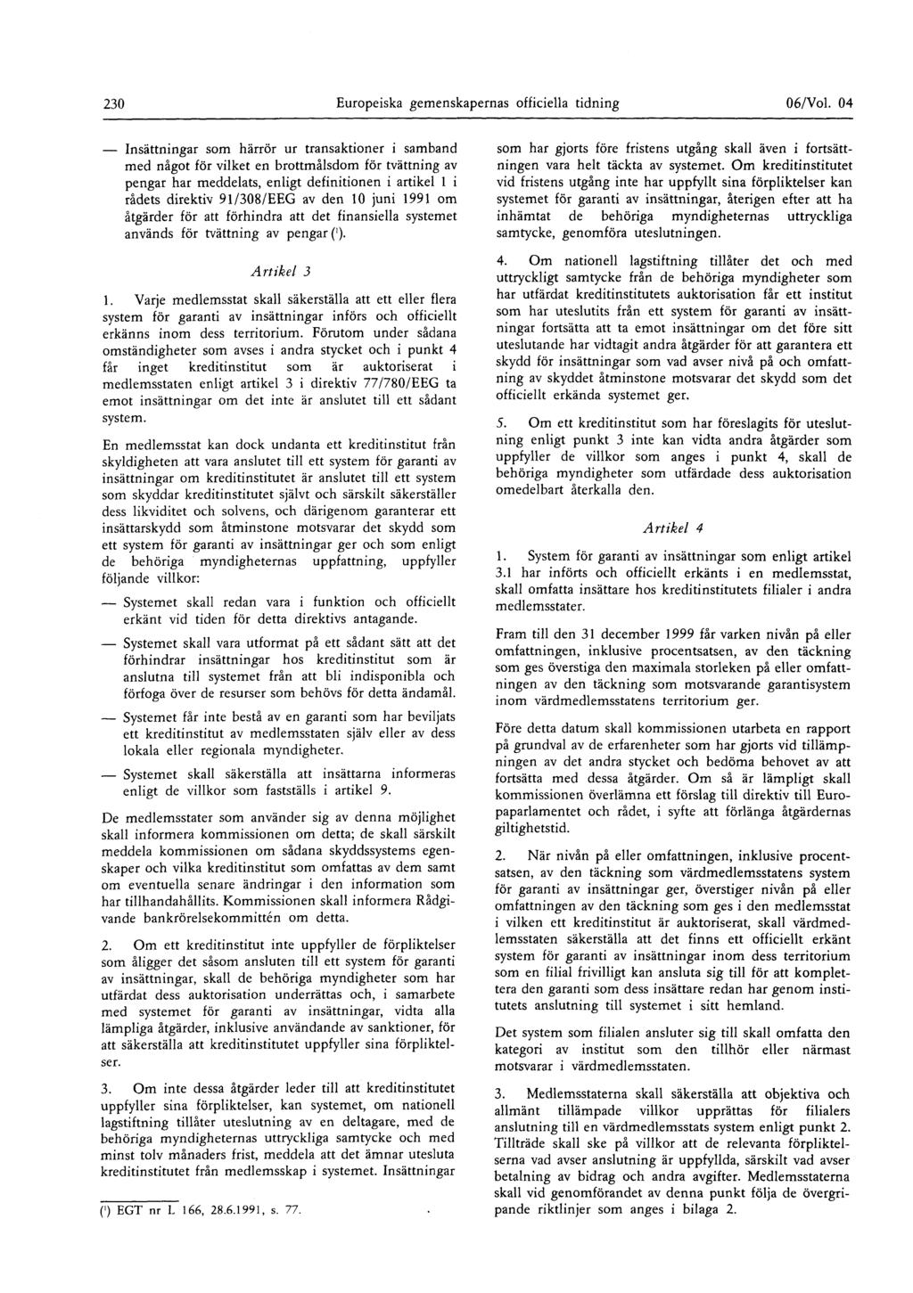 230 Europeiska gemenskapernas officiella tidning 06/Vol.