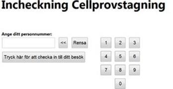 Besöksregistrering/incheckning Det finns möjlighet att implementera