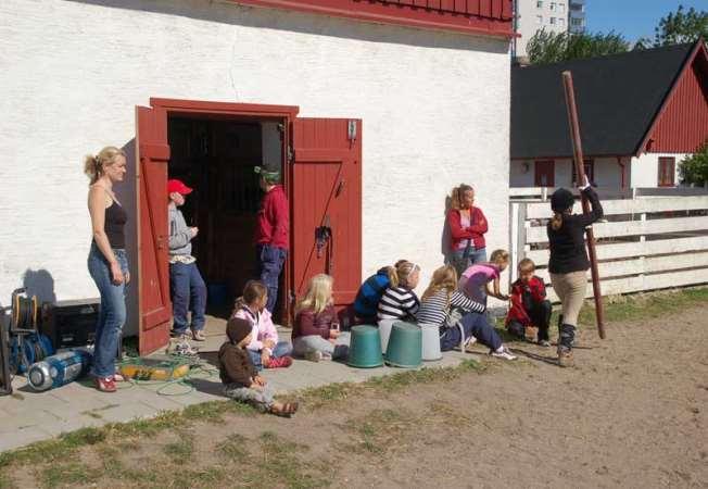 NATUR ALMVIKS 4H-GÅRD Välkommen till 4H-Gården mitt i stan! Hos oss lär du dig genom att göra! Här finns bondgårdens alla djur som du kan bekanta dig med och sköta om.