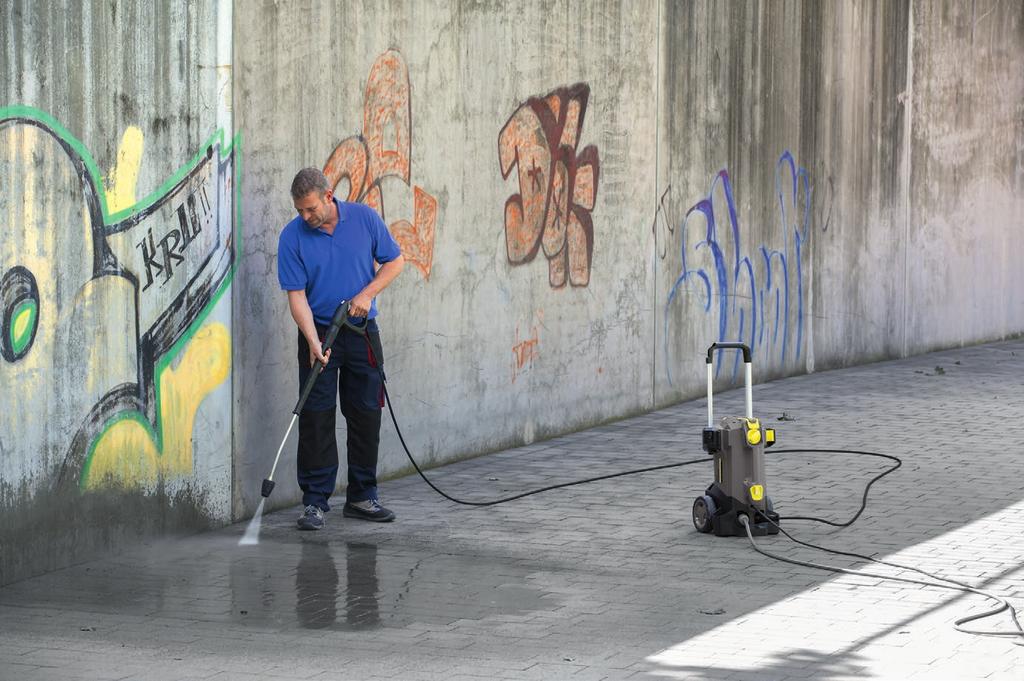 TEKNISK DATA OCH UTRUSTNING HD 5/15 CX Plus Automatisk tryckavlastning För horisontell och vertikal drift Spara tid och energi: EASY!Force spolhandtag och EASY!Lock snabblås.