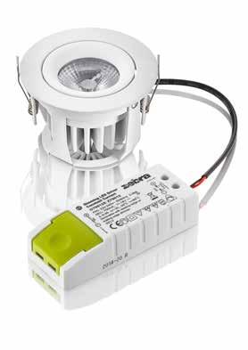 74 663 54 Möbel Tunn 2W Vit 185 lm 3000 K 74 663 49 Minidownlight Möbel/Möbel Tilt 3,5W LED Lågbyggande minidownlight för infällnad i möbler och undertak.