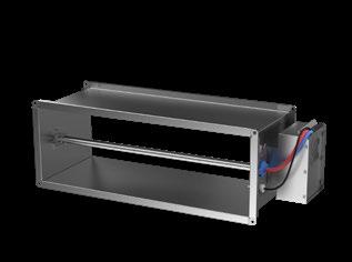 Hylla med distans 30 mm för att underlätta vid kondensisolering av kanalsystem. Fabriksisolerat utförande kan fås på förfrågan. Rektangulär variant: Anslutning 0x0-1600x700 mm.