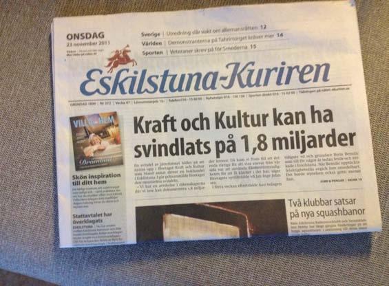 Praktikrapport Allmänna uppgifter Eskilstuna-Kuriren Rademachergatan 16 Per Gillberg per.gillberg@ekuriren.