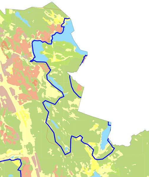 Tjänsteskrivelse 4(7) Området Rambomosse, Hålsjön samt Rådasjön med Gunnebo, FO36, innehåller områden med höga värden för friluftslivet, natur och kulturvården.