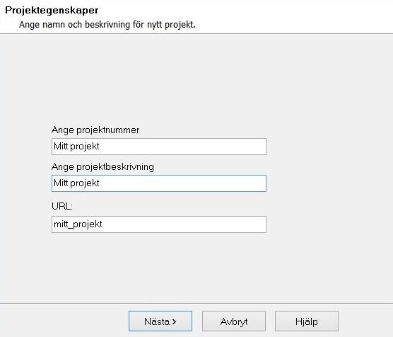 Arbeta med Skapa SharePoint-projekt Skapa projekt på SharePoint (ej för SharePoint 2007) 1.