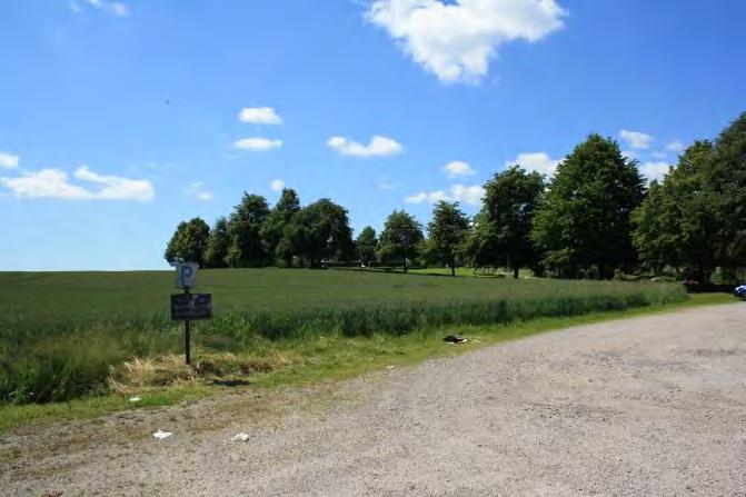 Omgivningar Begravningsplatsen ligger söder om Stora Vanstadsvägen, ca 500 m väster om Vanstad by och kyrkan.