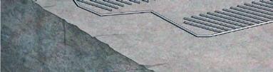 Figur 4 1 visar en genomskär nings bild av anläggningen. En spiralramp och flera schakt förbinder ovanmarks- och undermarksdelen.