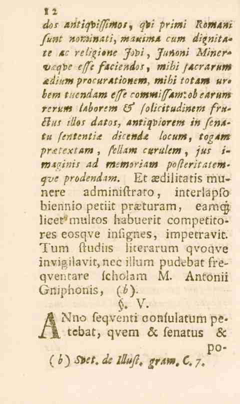 12 Hl anticjvtfjlmoi» qyi primi Romani /»i-zt»<)iy**i»4i/, maxim* cum d/^nita* te <«5 redgisne JM, JuAoni Miner- V^ve e/e/^ei'e/*l</l?/, mibi facrarum «e^/?/»,procurationem, mibi totam ur.