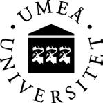Dept. of Ecology and Environmental Science (EMG) S-901 87 Umeå,