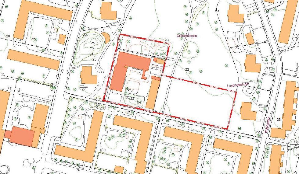 1. Syfte Syftet med detaljplanen är att möjliggöra uppförandet av flerbostadshus med 40-100 lägenheter.