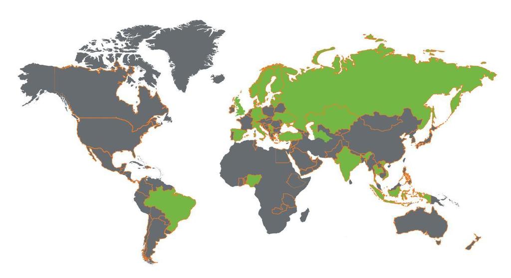 Men också tillgång till egna specialister över hela Världen ÅF-kontor Brasilien Danmark Estland Finland Indien Indonesien Italien Kazakstan Lettland Litauen Makedonien