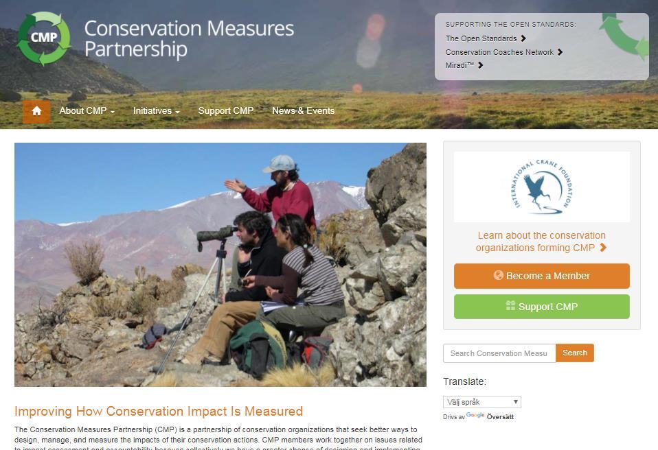 The Conservation Measures Partnership (CMP) http://www.conservationmeasures.