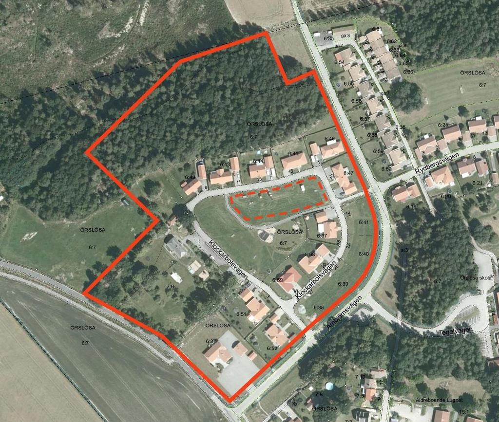 PLANBESKRIVNING Läses tillsammans med Detaljplan för Örslösa, Etapp 2 (3021), antagen 1992 Planändringens syfte och huvuddrag Ändringen av den gällande detaljplanen syftar till en ökad exploatering