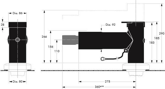 Anslutningsdon K484TB/G, M484TB/G Vinklat anslutningsdon för genomföring Serie C, 630 A/1250 A För rund plastisolerad 3-ledarkabel Inom- och utomhus Prefabricerat och skärmat Innehåller integrerad