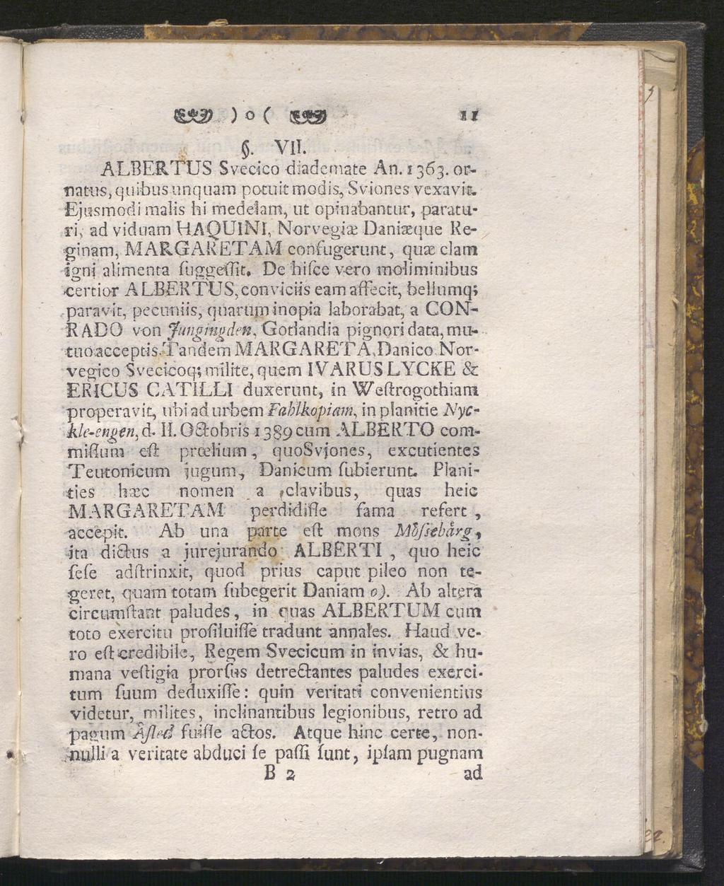 i )o( t» i* $. VII. ALBERTUS Svecico -diadcmate An. 1363.