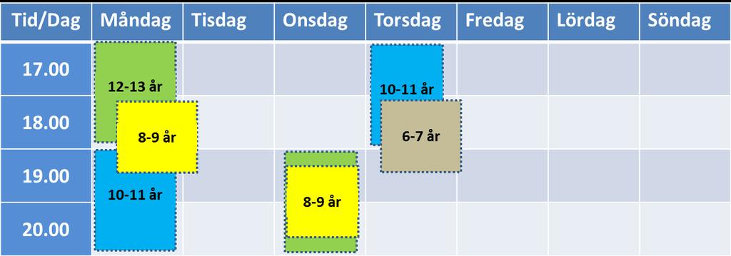 Junioraktiv klubb juniorverksamhet leder till utveckling 10-11 år Fredagsgolf för alla på olika banor 10.00 30-& 50- BANA 10.00 30-bana 6-7 år 9.