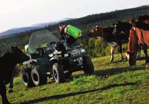 Sportsman 500 6X6 EU-traktor Modellen levereras med backspeglar, lysen och annan utrustning enligt föreskrivna lagar. Lastförskjutningsskydd finns som extra tillbehör.