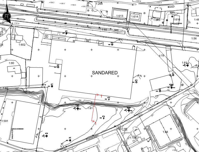 Uppdragsnr: 599673 Sandared 1:81 6 (9) överstiger F EN. Beräknad säkerhet ska jämföras med gränsvärden för olika säkerhetsklasser enligt IEG rapport 6:2008 Slänter och bankar, se tabell 6.1. Tabell 6.