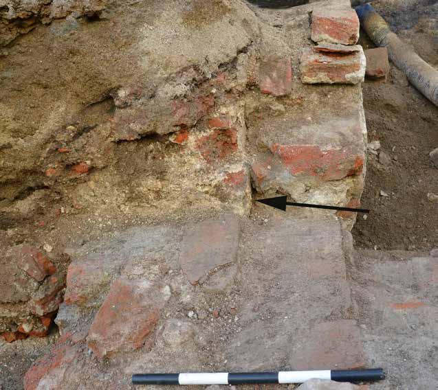 figur 29. Att muren var fogstruken talar för en datering till 1600-talets förra hälft eller äldre.