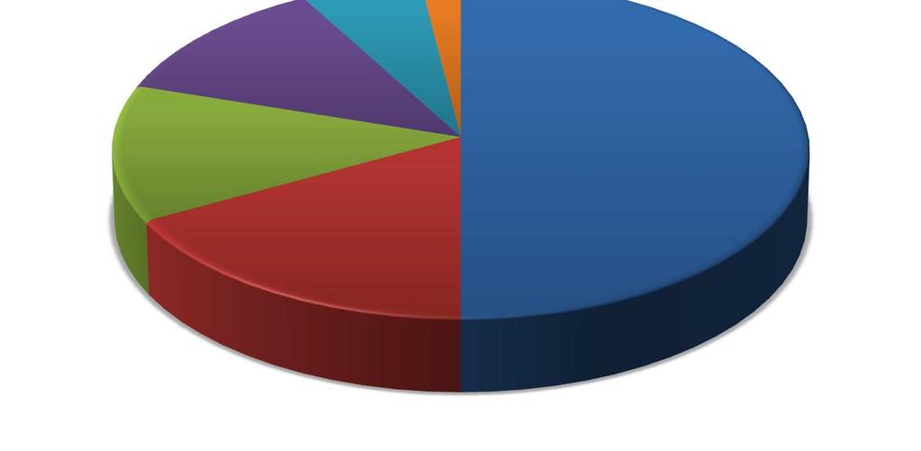 Fördelning av omsättningen mellan olika kundkategorier År 2010 År 1990 Papper och Massa 50% Kemi 17% Energi 13% Gruvindustri