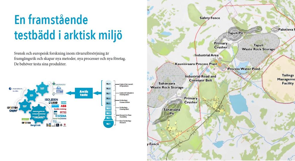 Sverige är ledande på gruvnära forskning och utveckling men