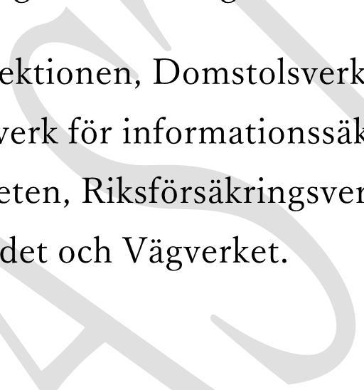 organisationer: Centrala studiestödsnämnden, Datainspektionen,