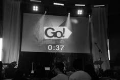 Full fart på GO!-helg i Pingstkyrkan Det är fredag kväll, 22 januari 2010. Utanför Pingstkyrkan sitter en projektor som projicerar ett stort GO! på grannhusets vita vägg. Ny Generation är i sta n.