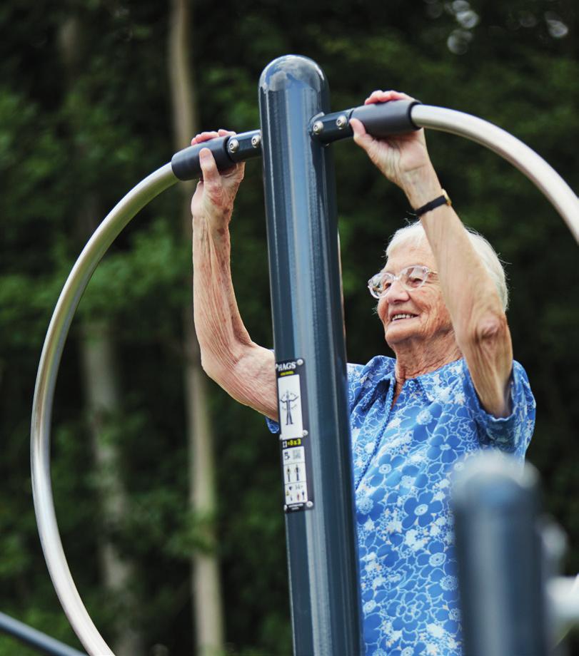 HAGS utegym är designade för att man ska kunna utmana alla muskelgrupper