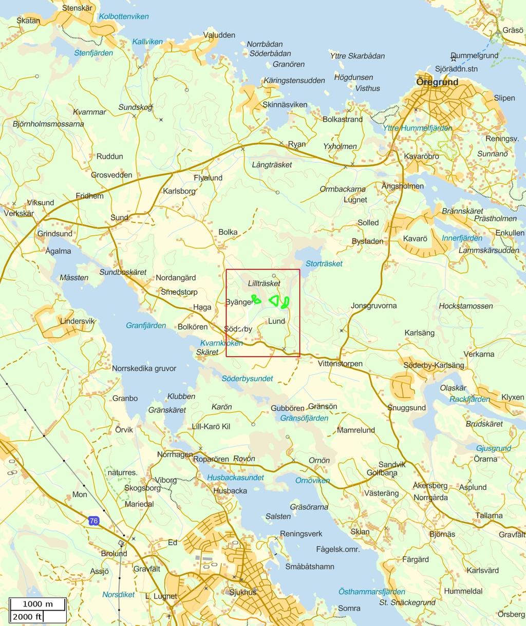 Traktdirektiv 2017-09-12 09:59 Rotpost Börstils-Söderby 17:1 Hushållningssällskapet Väst Översiktskarta Skala: