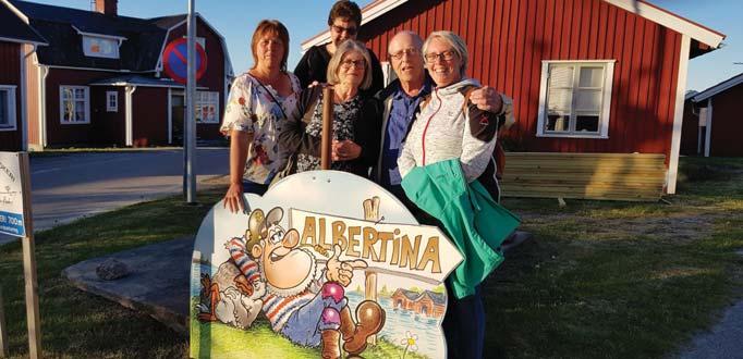 Albertina i Skärså där de avtackades.