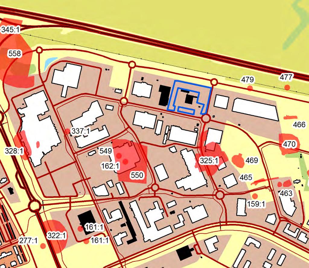 talet ett odlings- och beteslandskap men idag är, i stort sett, hela Tornbyområdet bebyggt med shoppingcentra, ensamliggande affären, industrier och tillfartsvägar. Figur 3.