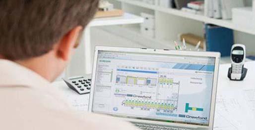 1.4.4 Övervakningssystem Som tillval för alla våra produkter, kan ett Crawford Monitoring System installeras Detta system gör den dagliga verksamheten effektiv och säker.