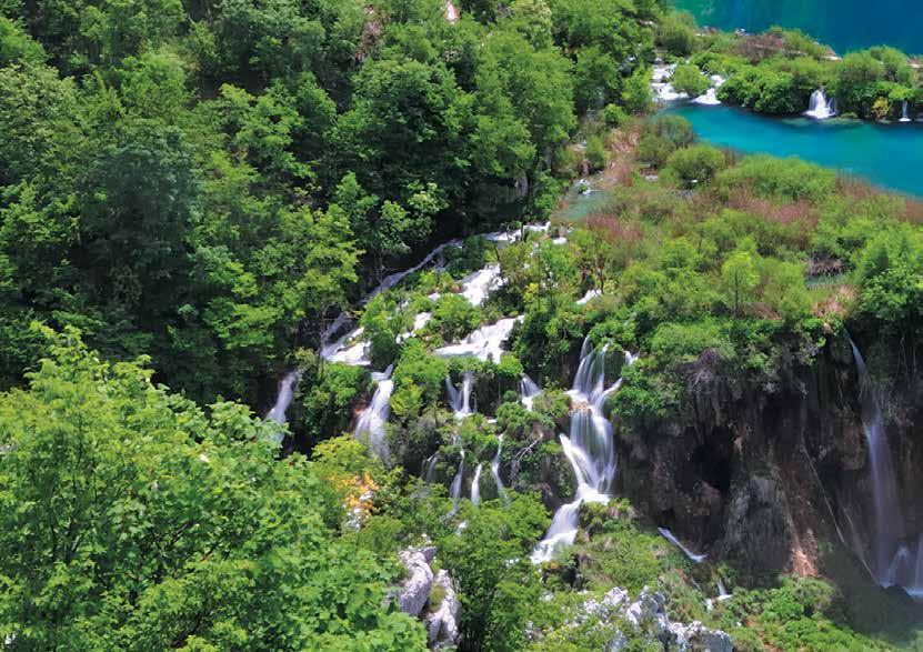 NATIONALPARKEN PLITVICE Det finns vatten, sjöar, vattenfall och skog på andra ställen också, men Plitvicesjöarna, är unika och måste helt enkelt ses!