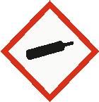 Faropiktogram : Signalord : Varning Faroangivelser : H280 Innehåller gas under tryck. Kan explodera vid uppvärmning. Skyddsangivelser : P260 Inandas inte damm/ rök/ gaser/ dimma/ ångor/ sprej.