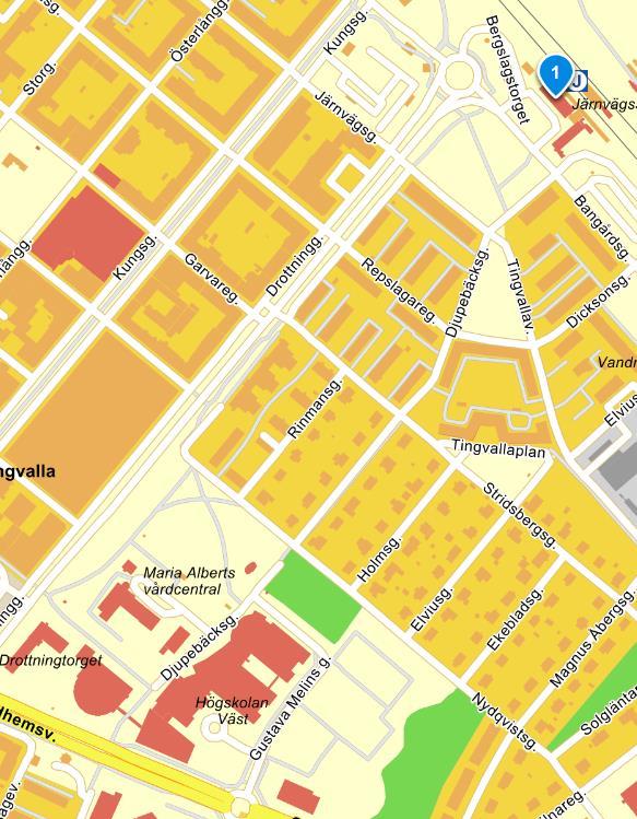 Högskolan Väst Campus Högskolan Väst, Campus Gustava Melins Gata 2, 46132 Trollhättan Med bil: