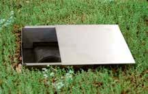 Beteckning: Takbrunnsskydd Artikelnr 9-14108 Material Mått (l x b x h) rostfri plåt 250 x 250 x 110 mm Används vid system XMS 0-4º, XMS 2-27º STENAVSKILJARE Kan användas för att separera