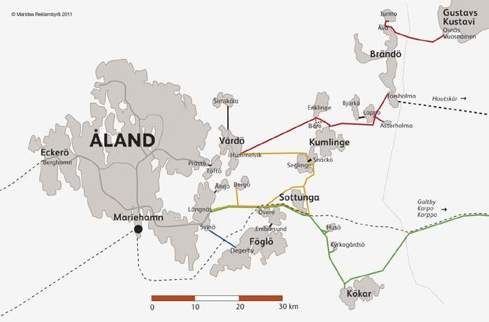 5 Posttransport. Veckopendling för studerande och arbetstagare. Transporter för sommarstugeägare i Föglö, Sottunga och Kökar.