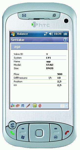 Set Value (Börvärden) & Balanserings- Projekt Forts. 1 2 3 4 På nedre delen av Handterminalens skärm, bland övriga genvägs-ikoner, finns den röda Projekt-ikonen.