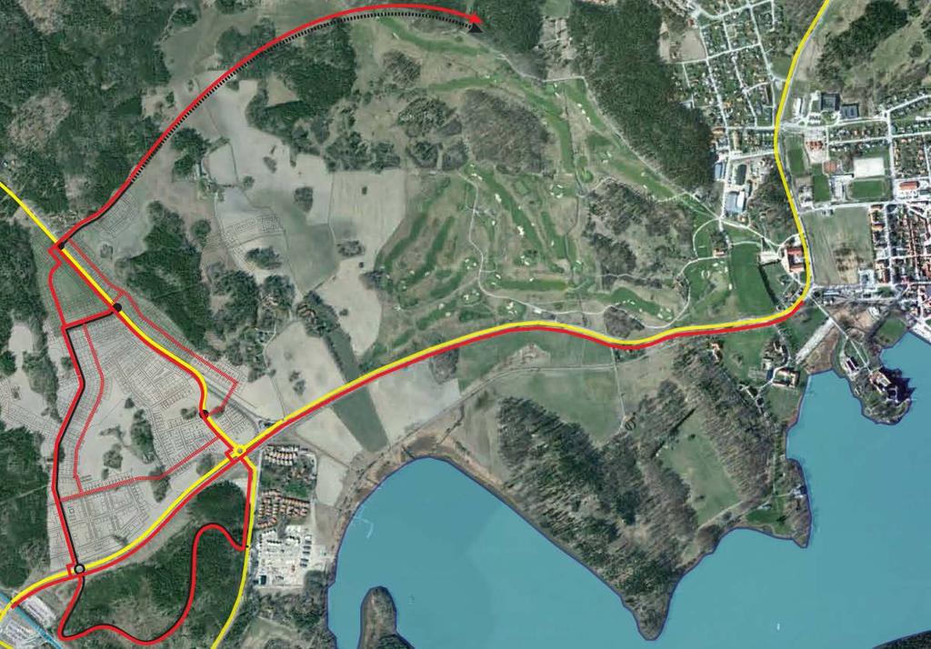 11(13) Gång- och cykelvägnätet Cykeln har strategisk betydelse för det nya området. Såväl stationen vid Läggesta som Mariefred ligger på idealavstånd.