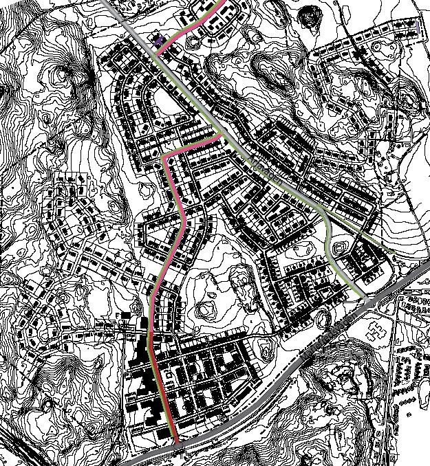 8(13) Gatunätet i Södra Årby Vägnätet i Södra Årby består till största delen av kvartersgator med tomtutfarter samt kantstensparkering.
