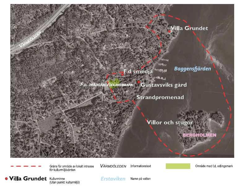 STARTPROMEMORIA 7 (15) 3.3.8 Detaljplaner/områdesbestämmelser/fastighetsplaner För planområdet gäller områdesbestämmelser som syftar till att reglera fritidshusens storlek och skydda kulturmiljön.