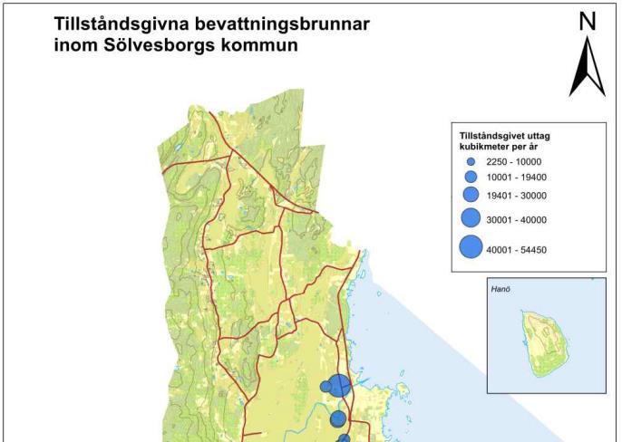 LOVGIVNA UTTAGSMÄNGDER Vår totala årliga lovgivna uttagsmängd är