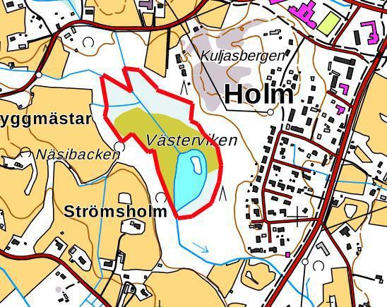 1-16 3.2.1.7 Baskarta Som bas i planeringen har kommunens baskarta använts. Baskartan är uppgjord år 2012 och kompletterad år 2014. Baskartans koordinatsystem är GK23 och höjdsystemet är N2000.