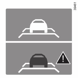 Anpassningsbar farthållare (5/8) I vissa situationer (då man närmar sig en bil som kör mycket långsammare, vid snabbt filbyte etc.) kan det hända att systemet inte hinner reagera.