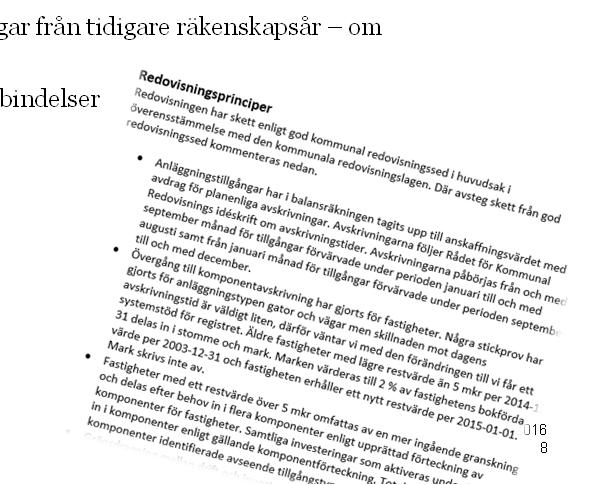 Balansräkning Resultaträkning a) Balansräkning 20160831 & 20151231 b) Resultaträkning 20160831 & 20150831, helårsprognos, årsbudget 7 Vissa andra upplysningar a) Uttalande om redovisningsprinciper b)