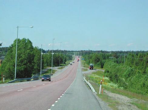 E4 E4:an norr om centrum På delen Stöcksjö Teg är E4 utformad som motorväg med en skyltad
