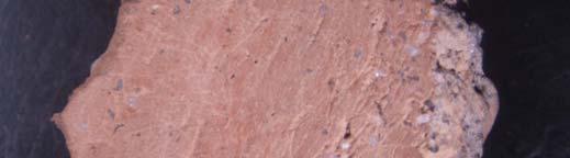 Figur7. Mikroskopfoto av polerad yta på fragment av bränd lera från Fnr 2702 (SL13000).