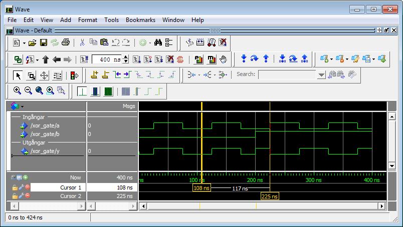 Lägga till markör: Add Cursor Dividers I variabellistan kan det vara trevligt att dela in variabler i t ex in- och ut-gångar.